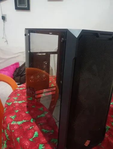 Gabinete Gamer TGT Jester, Lateral de Vidro, Com 2 Ventoinhas, Preto