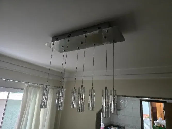 Lustre pendente 8 lampadas