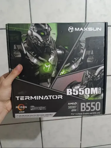 Placa mãe gamer Maxsun b550m top! Aceito cartão