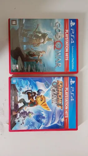 God of War + Ratchet & Clank PS4 - Originais - Estado de Novo