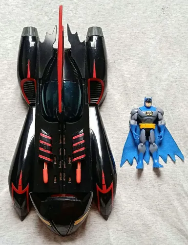Batman e Batmóvel (os bravos e destemidos) dc animated mattel