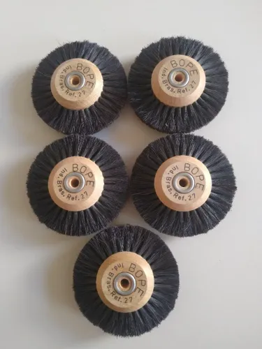 5 Escovas Rotativas de Crina de cavalo N°27 BOPE 