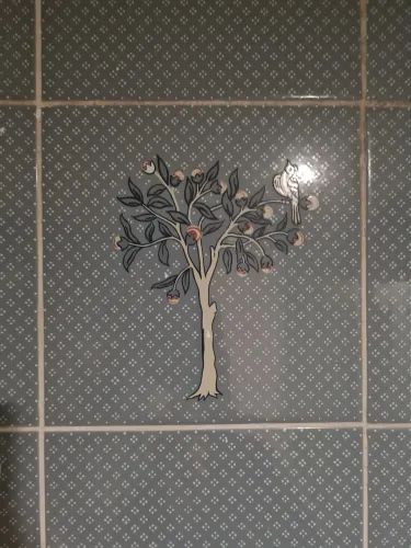 azulejo valentino incepa anos 80 azul linha china vintage relíquia