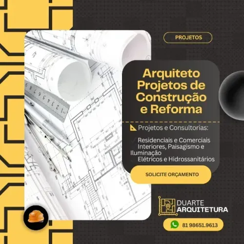 Arquiteto - Projetos para construção ou reformas Residenciais e Comerciais