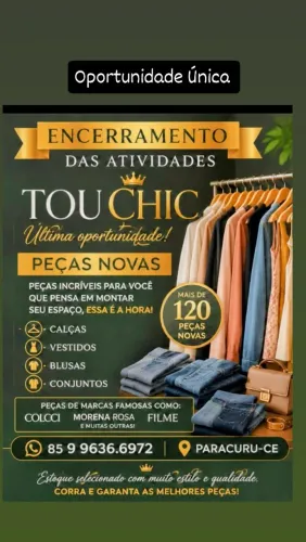 FECHAMENTO DE LOJA - Estoque, Equipamentos e Acessórios com Preços Imperdíveis
