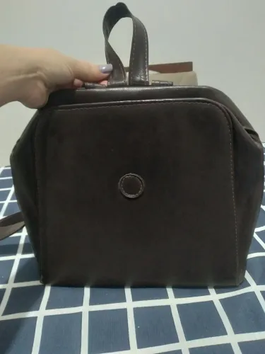 Mochila Vintage Marrom Café Estilo Mochila