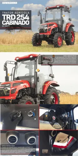 Trator cabinado 4x4