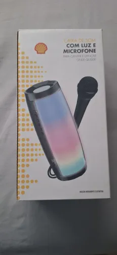 CAIXA DE SOM COM MICROFONE