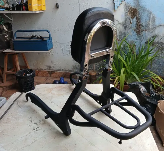 Para harley 883, Sissy bar com bagageiro, suporte para alforge,  e protetor de farol 