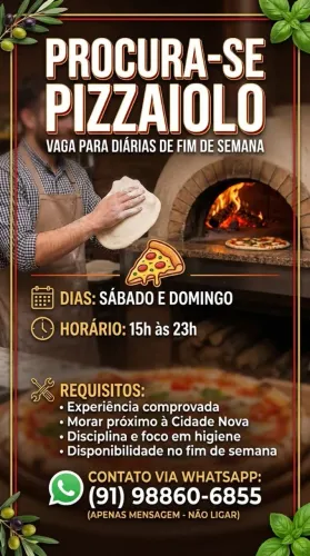 Procura-se Pizzaiolo 