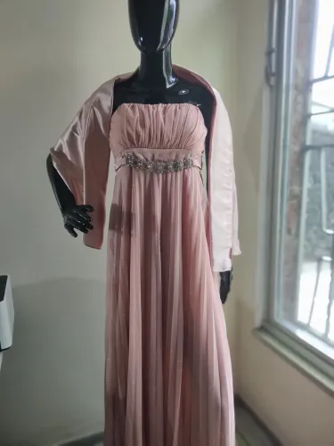 Vestido longo rosa 