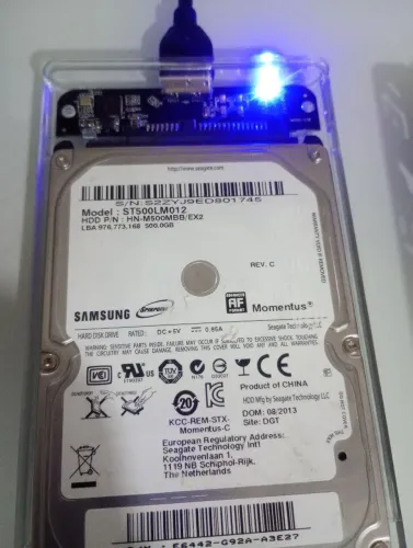 HD 500GB SATA 2.5" para Notebook | Testado | 100% Funcional