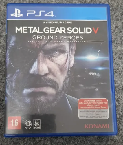 Metal Gear Solid V Ground Zeroes PS4 mídia física