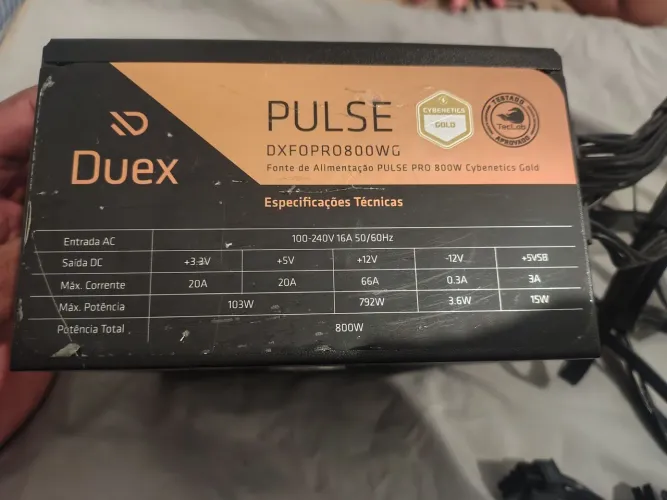 Fonte Duex 800W Pro Full modular