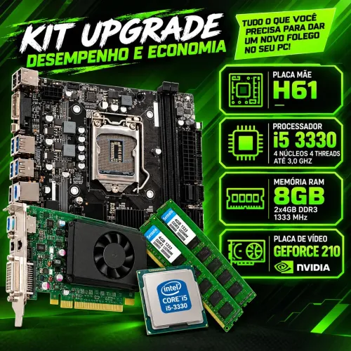PC H61 + i5-3330 + 8GB RAM + GeForce 210<br>