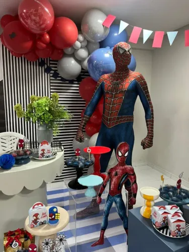 animador de festas homem aranha