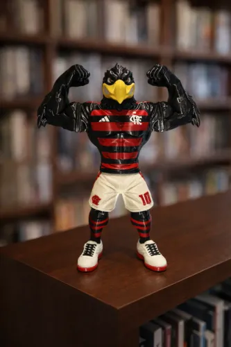 (Sob encomenda) Urubu do Flamengo 25cm - Edição de Colecionador