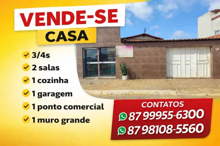 Casa a venda em Dormentes PE