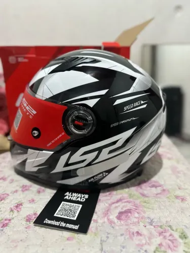 Capacete ls2 draze preto e branco ORIGINAL
