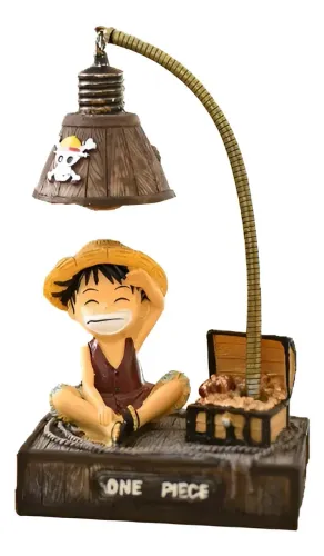 Luminária Abajur Led One Piece Luffy Anime Kawaii Manga Geek Novo Game Fofo Fofura Lâmpada