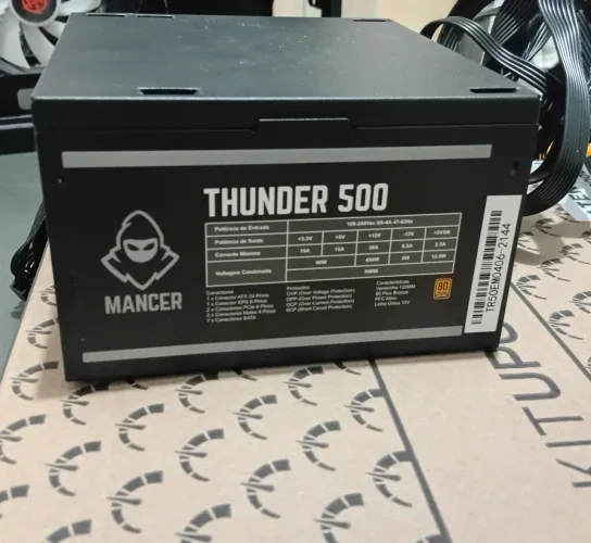 Fonte Mancer Thunder 500 (Funcionando Perfeitamente)