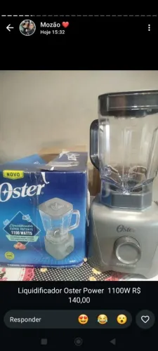Liquidificador Oster Power 1100W R$ 140,00