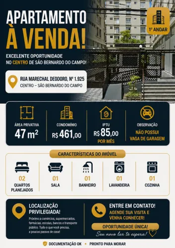 Apartamento centro de São Bernardo do Campo