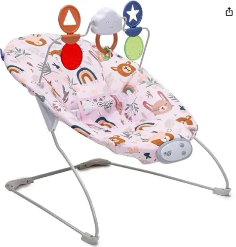 Bouncer Cosco Kids, Zeen, 0 a 13kg, Rosa Floresta - Novo com NF