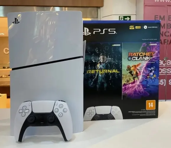 Ps5 Slim 1Tb Estado de Novo com 03 Meses de Garantia Loja