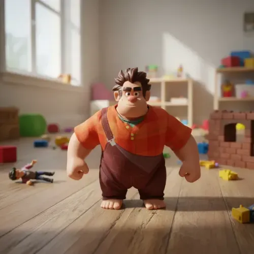 RALPH DETONA BANDAI 28 CM , FALA E SE MOVIMENTA