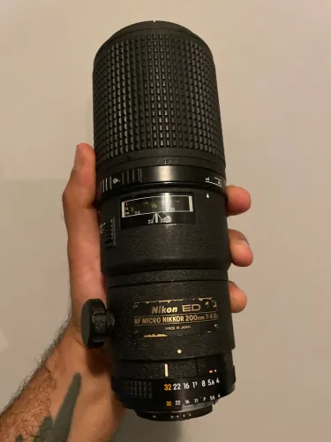 Lente 200 mm F 4 micro nikon 