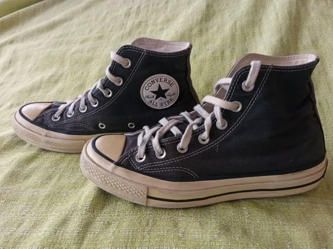 Converse All Star Chuck 70 Preto Cano Alto - tamanho:36