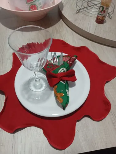 Jogo americano de tema de natal