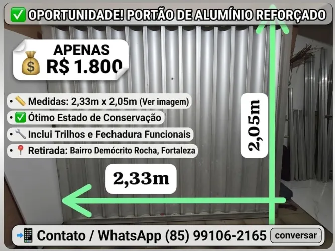 Portão de alumínio