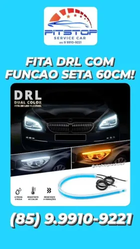 Fita de LED Farol DRL Com Função Seta 12v