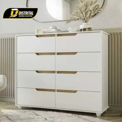 Cômoda Doble 8 Gavetas Oferta