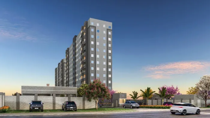 Apto com suite, elevador e sacada 