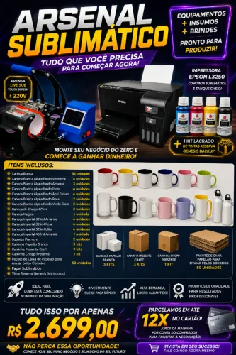 kit sublimação