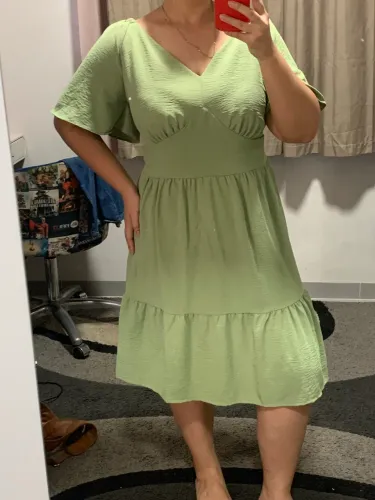 Vestido verde menta