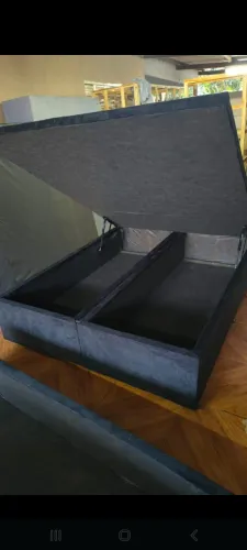 Base Para Cama C/Baú Ferragens/Articulções com amortecedores à gás Tamanho Queen Size Nova