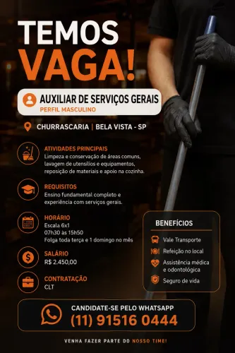 Auxiliar de Serviços Gerais 