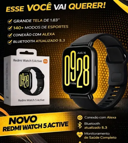 Xiaomi Redmi Watch 5 lite autêntico