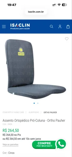 Encosto carro coluna