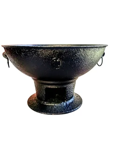 Fogareiro antigo de ferro fundido N°10