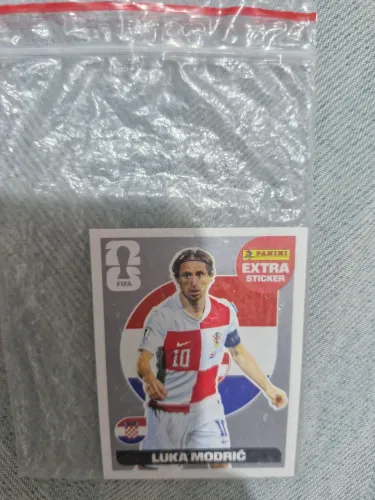 Extra Sticker Modric de Prata Figurinha da Copa de 2026