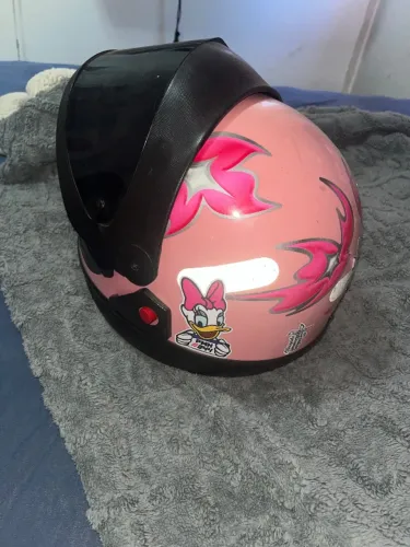 Capacete samarino rosa
