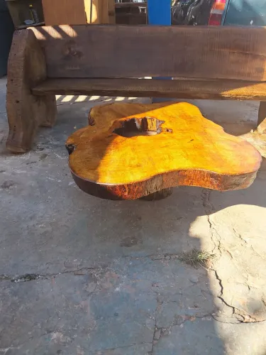 Mesa de centro rustica 