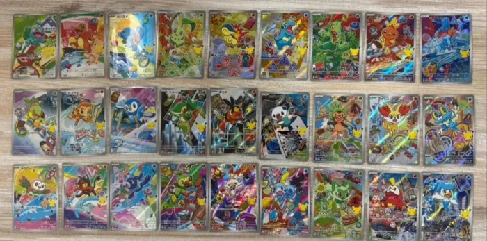 27 Cartas Pokemon 30 Anos Coleção Completa JP (ENCOMENDA) Charmander bulbasaur squirtle