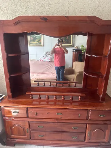 cômoda/buffet estilo colonial em madeira maciça