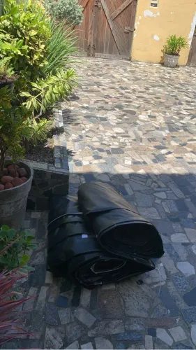 Lona para proteção contra chuva